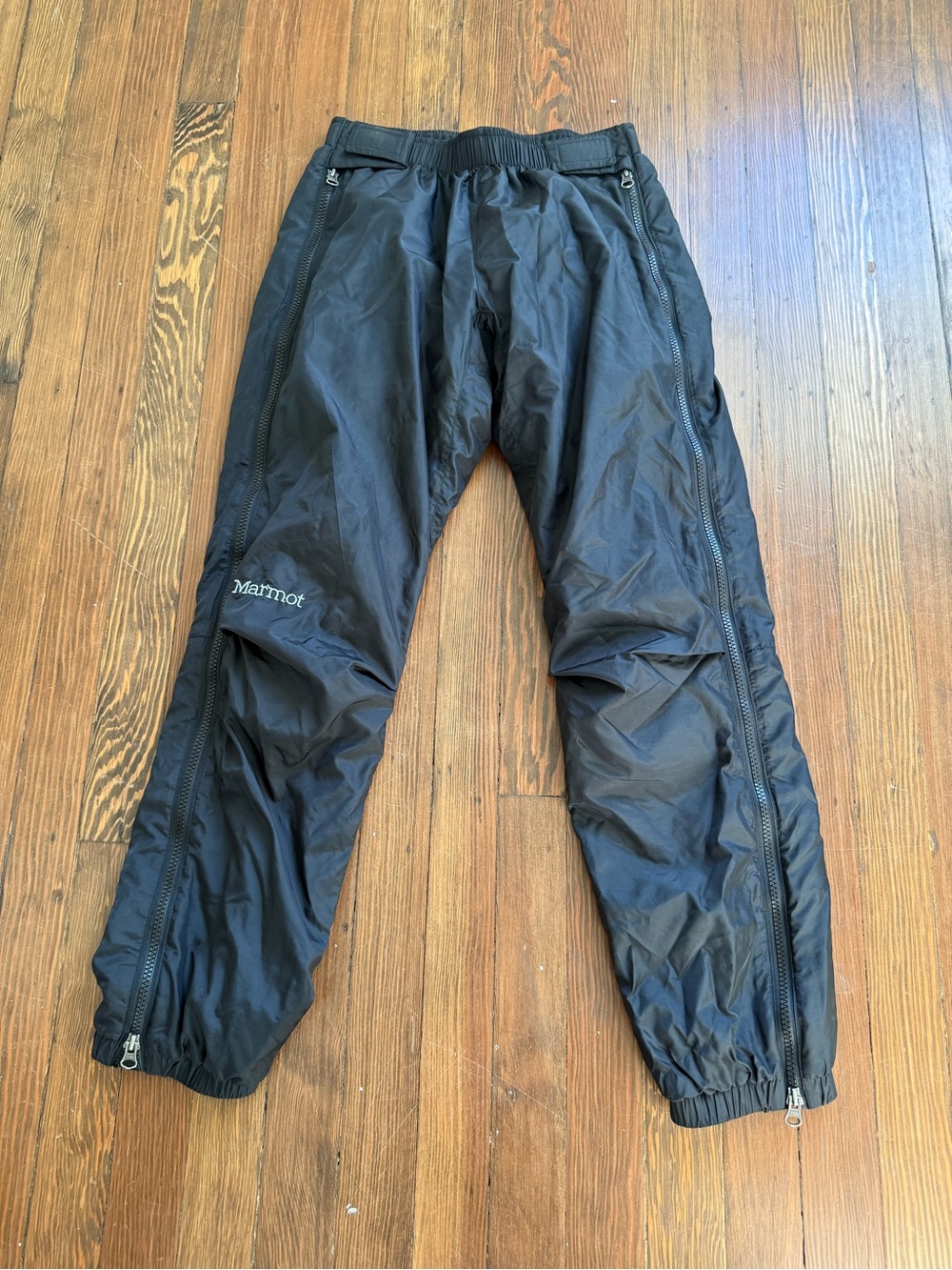 Marmot Black Full-Zip Outdoor Fleece-lined Joggers